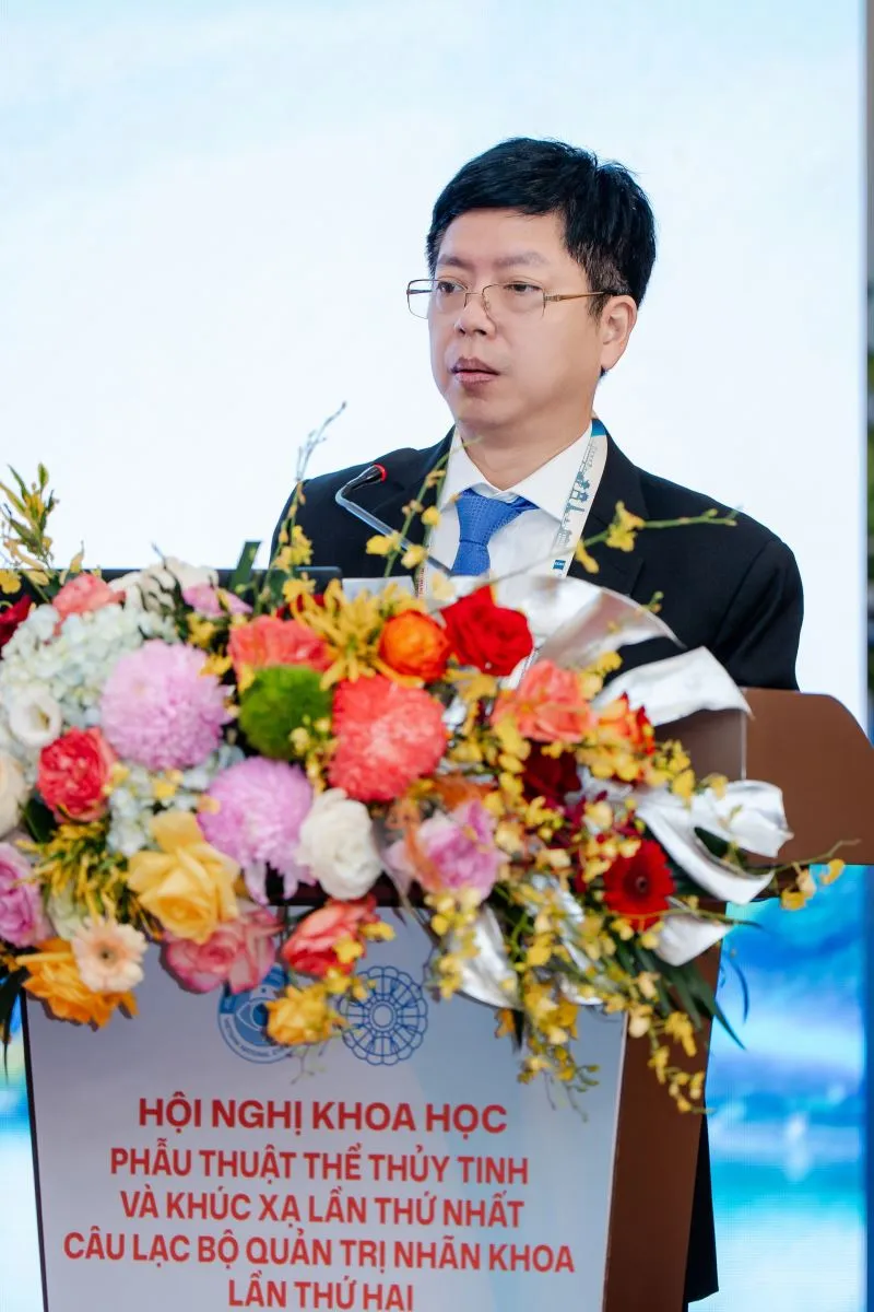 A Ministry of Health representative addressing the conference