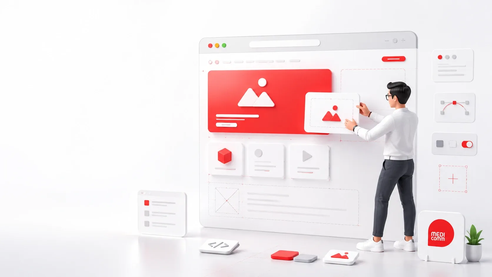 Minh họa trang web đang trong quá trình xây dựng